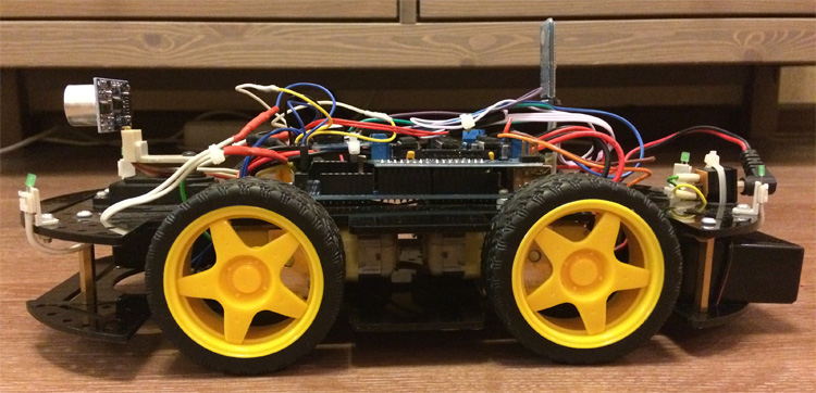 Автомобиль-робот с автопилотом на Arduino Mega 2560
