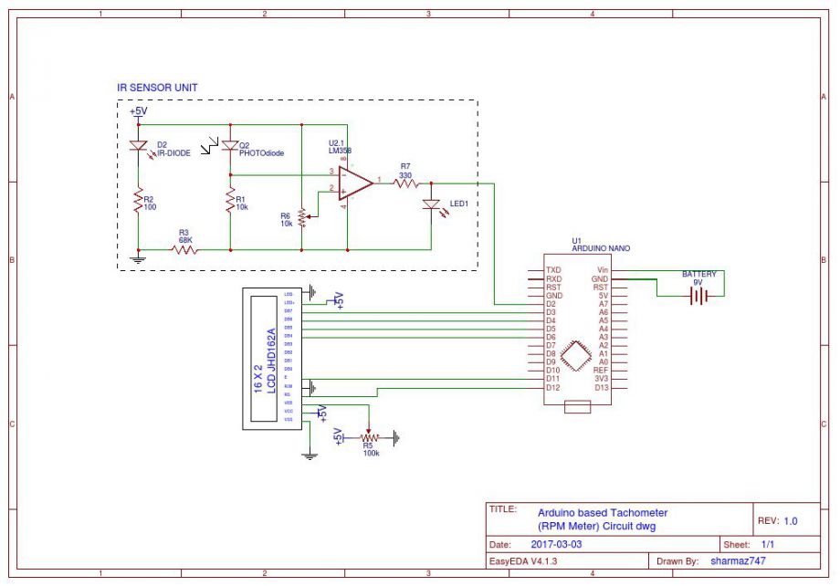 Инструкция по изготовлению тахометра на arduino