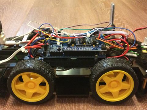 Автомобиль-робот с автопилотом на Arduino Mega 2560
