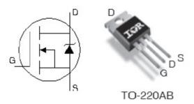 Даташит (распиновка) полевого транзистора