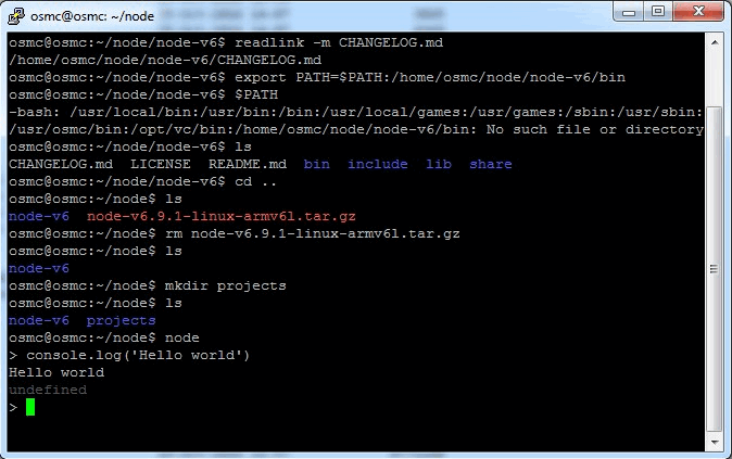 node.js для Raspberry Pi